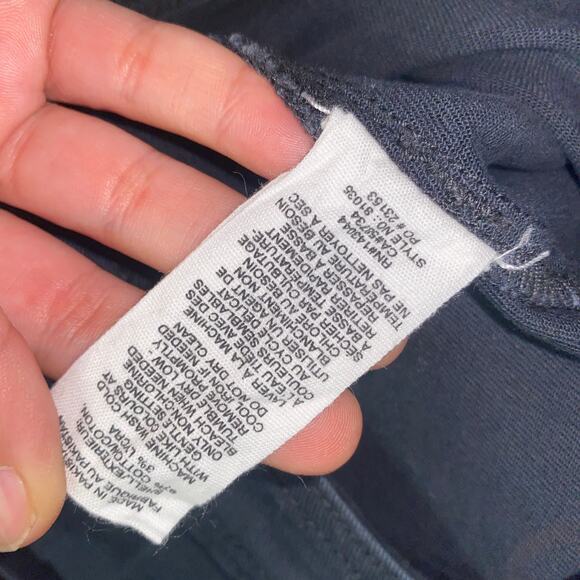 Avec Les Filles Black Wash Denim Wide Leg Cropped Raw Hem Jeans Women's Size 31 - Picture 7 of 8